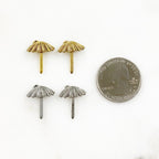 18mmx15mm Pewter Umbrella Charm Beach Ocean Charms Antique Gold (4pc)