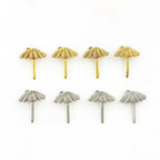 Pewter Umbrella Charm Beach Ocean Charms Antique Gold (4pc)