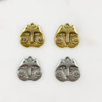 Pewter Owl Charm Antique Gold or Antique Silver Animal Charms
