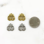 Pewter Owl Charm Antique Gold or Antique Silver Animal Charms