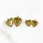 Gold Plated Heart Shaped 16K Locket Charm Cubic Zirconia Center