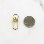 Gold Plated Swivel Clasp Lobster Buckle Swivel Snap Hook Push Gate (2pc)