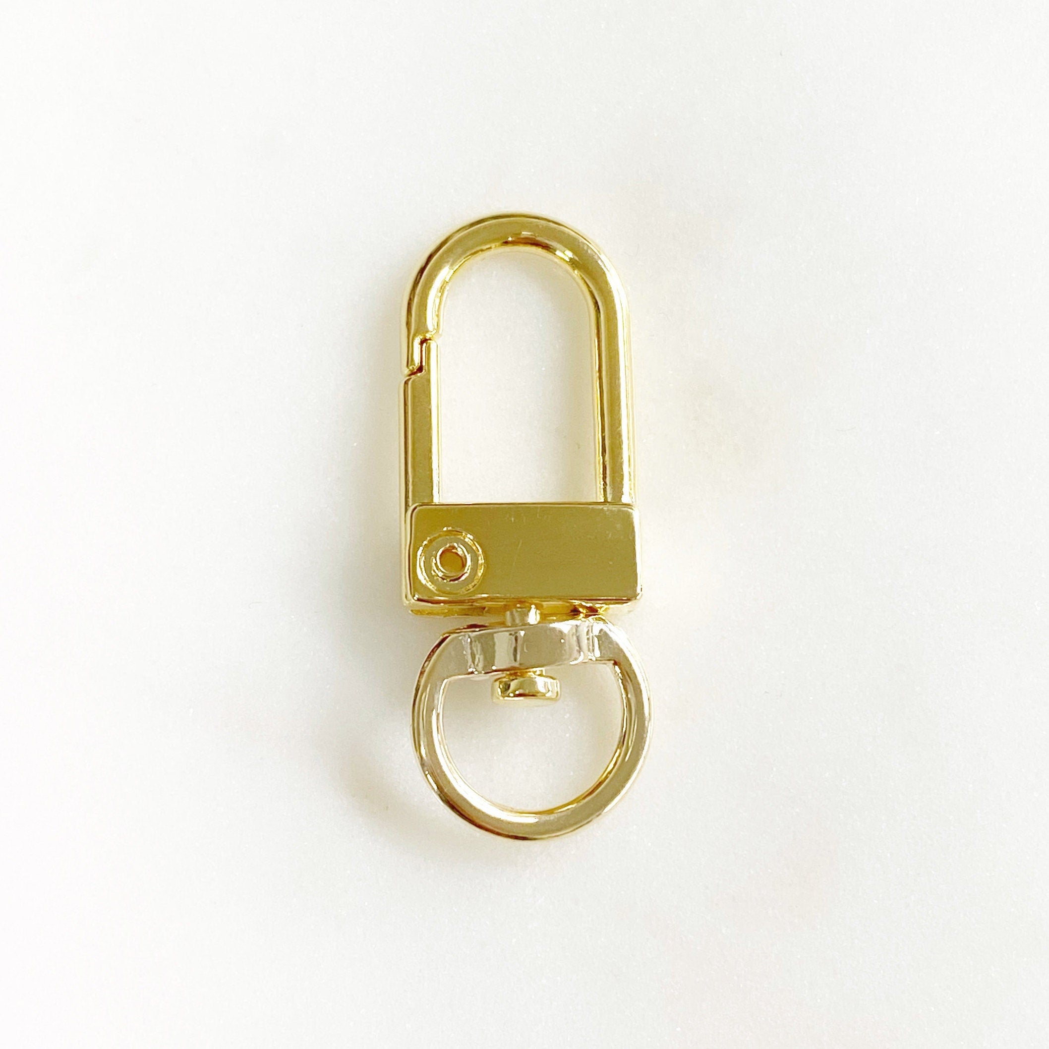 Gold Plated Swivel Clasp Lobster Buckle Swivel Snap Hook Push Gate (2pc)