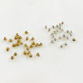 Sterling Silver or 14K Gold Filled 3mm Cubed Beads or Beads (25pc)