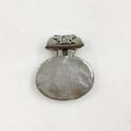 24mmx26mm Pewter Antique Silver Pendent Charm Bail Vintage Scroll Charm (2pc)