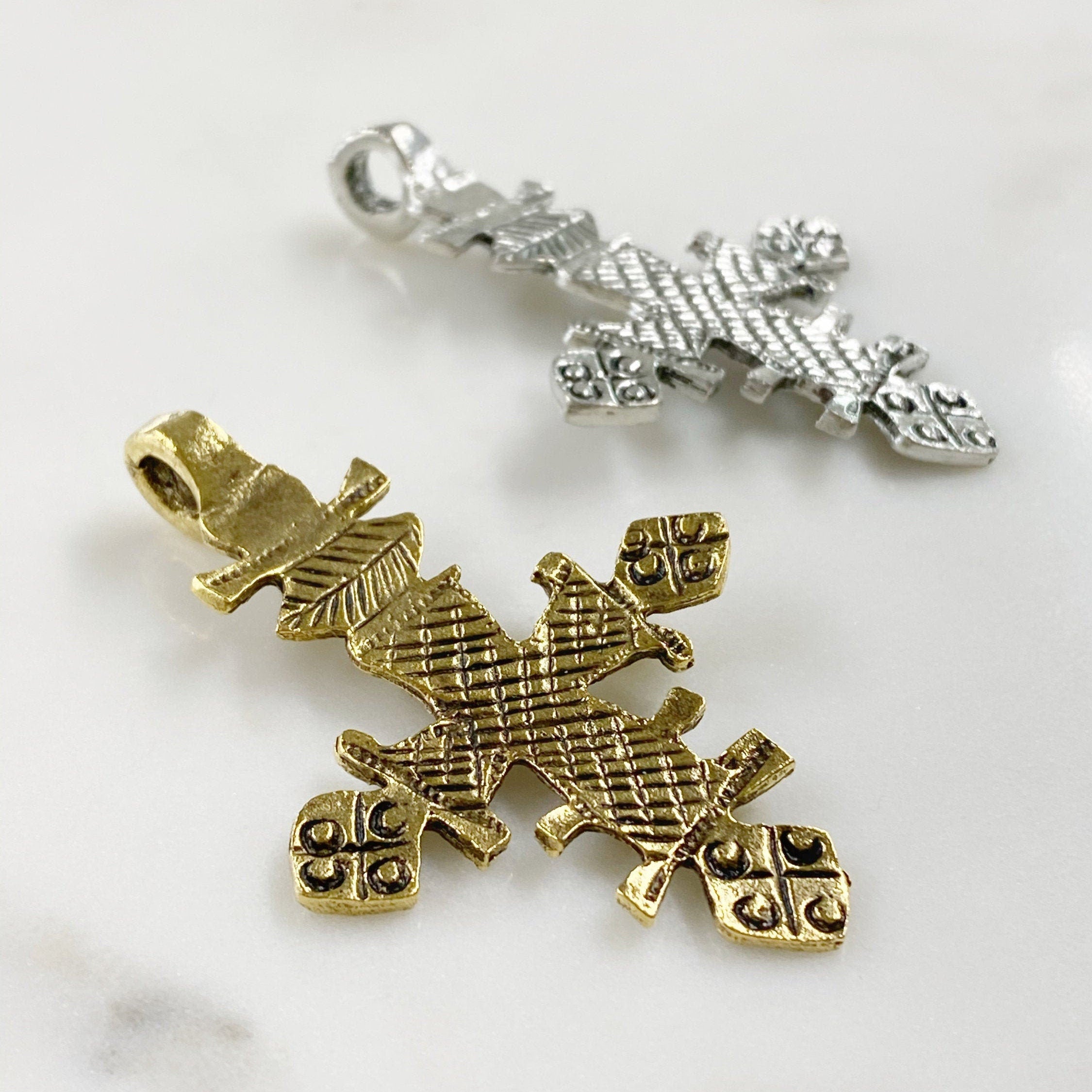 Pewter Extra Large Antique Gold or Antique Silver Detailed