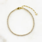 Gold Plated Pavé All Day Bracelet Cubic Zirconia Ready to Wear