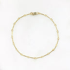 14K Gold Filled Amelia Dainty Thin Chain Ready to Wear Anklet