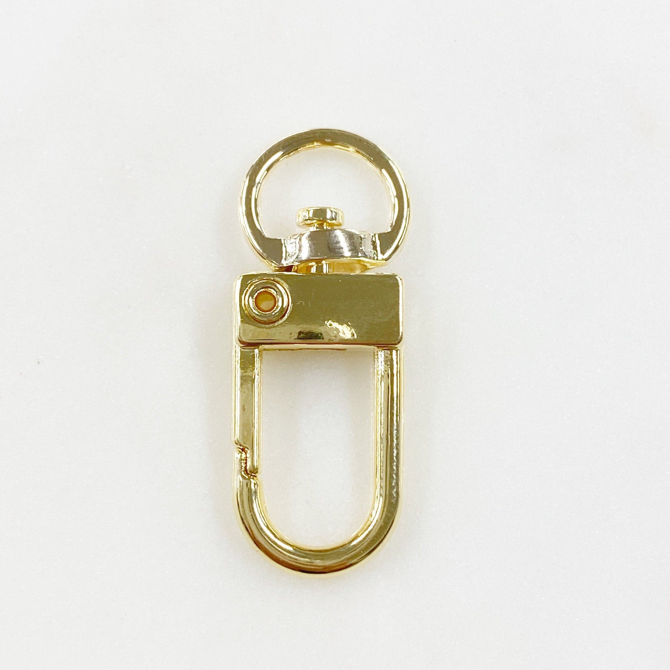 Gold Plated Swivel Clasp Lobster Buckle Swivel Snap Hook Push Gate (2pc)