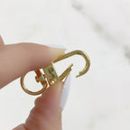 Gold Plated Swivel Clasp Lobster Buckle Swivel Snap Hook Push Gate (2pc)