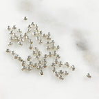 Sterling Silver or 14K Gold Filled 2.1mm Cubed Beads or Beads (25pc)