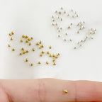 Sterling Silver or 14K Gold Filled 2.5mm Cubed Beads or Beads (25pc)