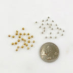 Sterling Silver or 14K Gold Filled 3mm Cubed Beads or Beads (25pc)