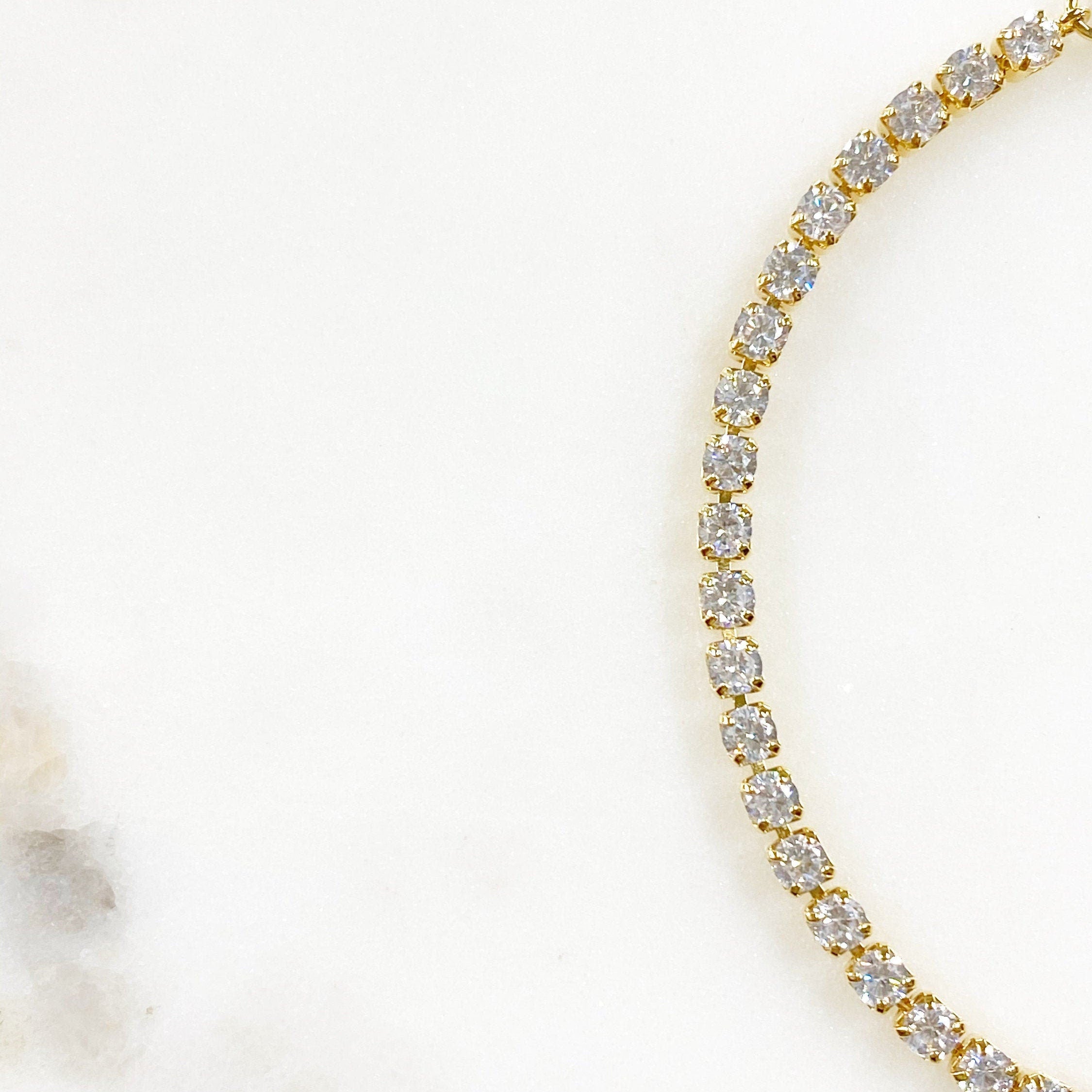 Gold Plated Pavé All Day Bracelet Cubic Zirconia Ready to Wear