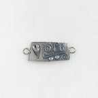 26mmx10mm Sterling Silver LOVE Connector Charm Love Charm Friendship