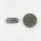 26mmx10mm Sterling Silver LOVE Connector Charm Love Charm Friendship