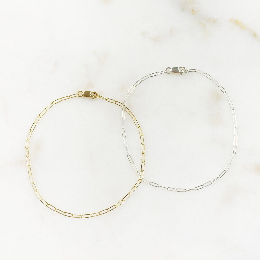 Sterling Silver or 14K Gold Filled Andi or Dainty Thin Chain Ready to Wear