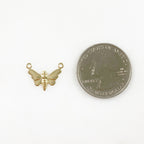 14K Gold Filled Butterfly Connector Charm Lightweight Classic Gold
