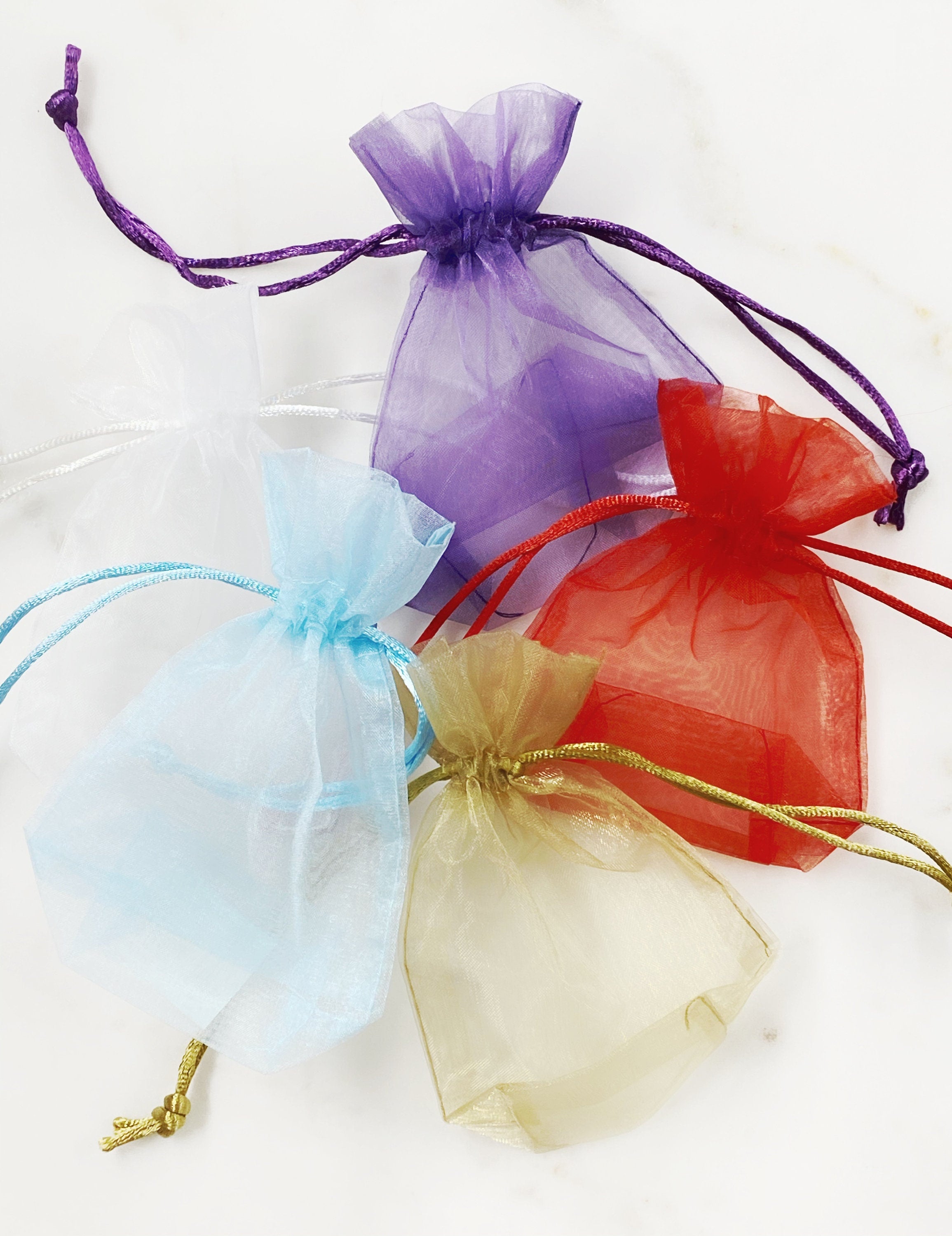 Organza Jewelry Pouch in Every Color Jewelry Bag Pouch (5pc)