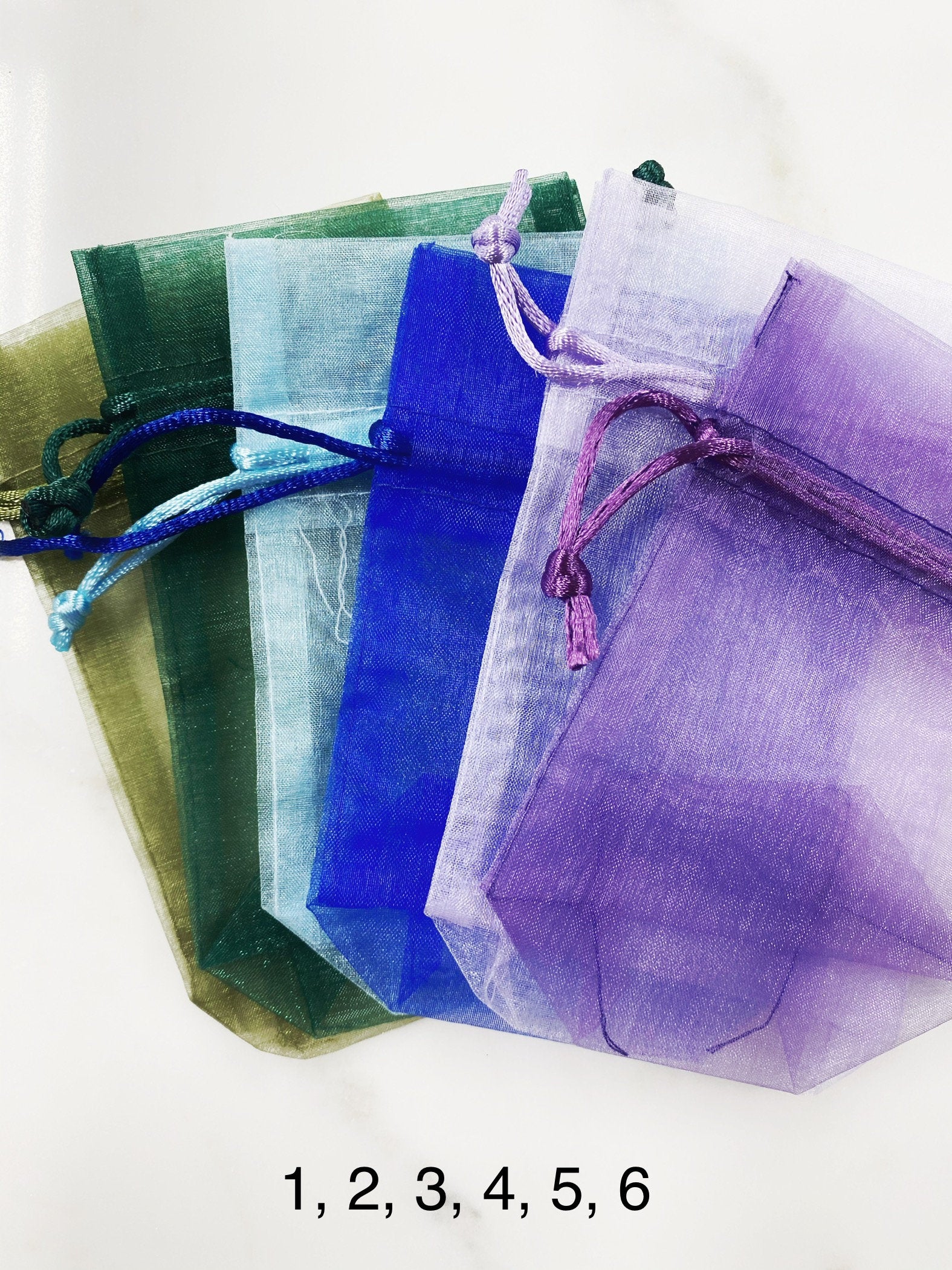 Organza Jewelry Pouch in Every Color Jewelry Bag Pouch (5pc)