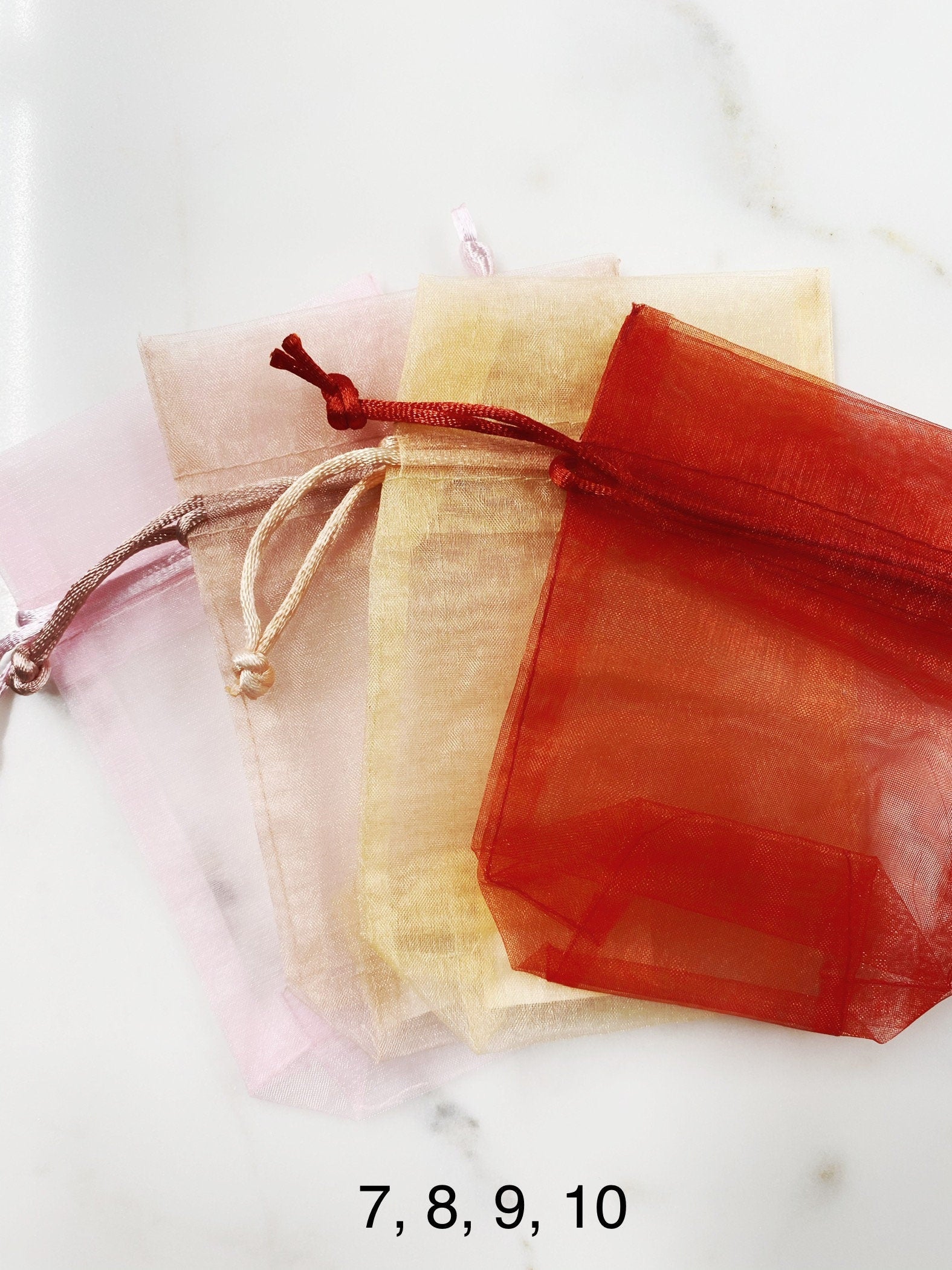 Organza Jewelry Pouch in Every Color Jewelry Bag Pouch (5pc)