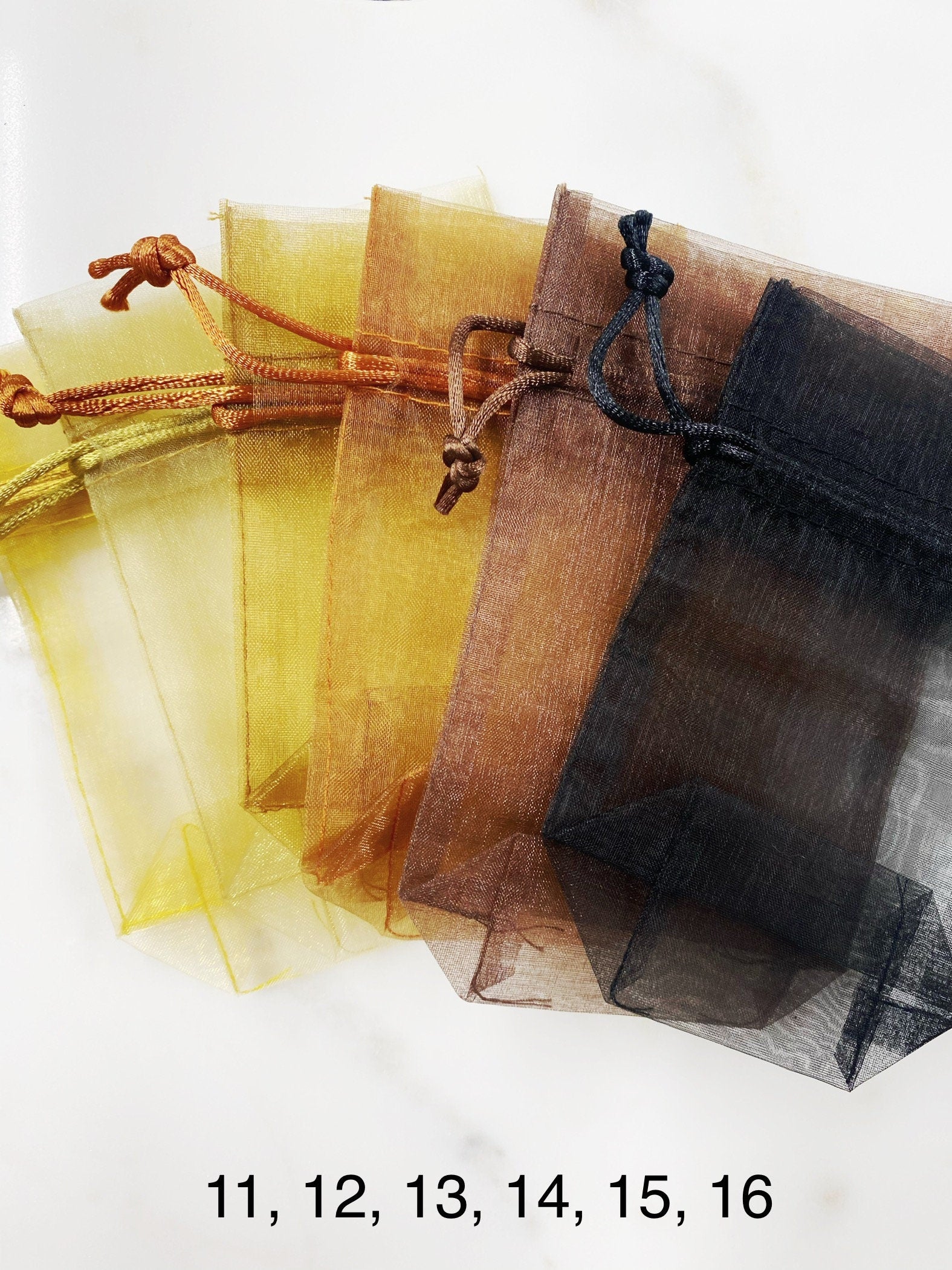 Organza Jewelry Pouch in Every Color Jewelry Bag Pouch (5pc)