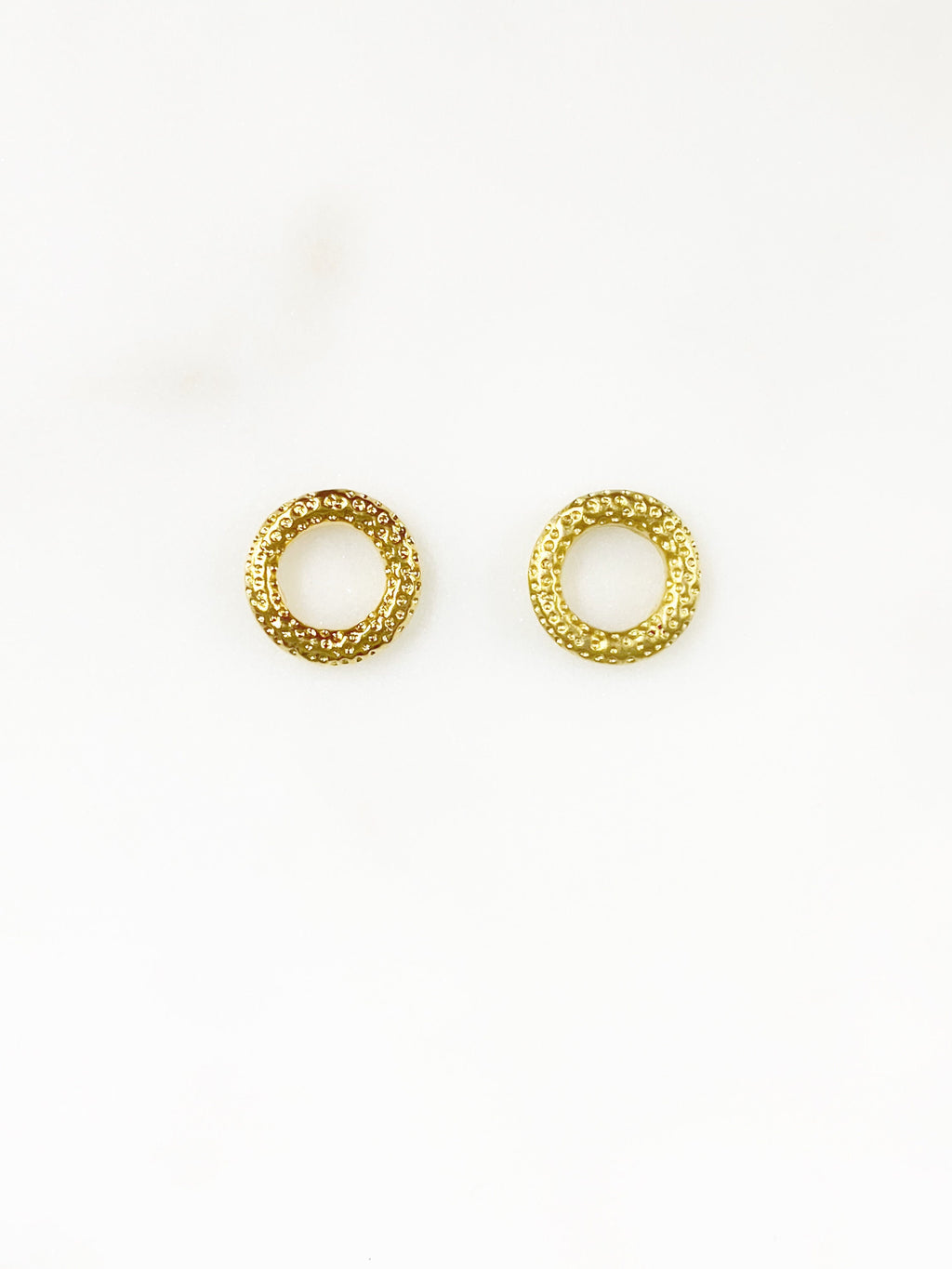 9mm Vermeil Gold Connector Ring Charm Choose Your Style Matte Gold