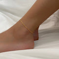 14K Gold Filled Amelia Dainty Thin Chain Ready to Wear Anklet