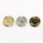 20mm Pewter Textured Button Round Curved Simple Button Matte Gold