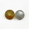 17mm Pewter Nickel Buffalo Coin Button Coin Button Antique Gold