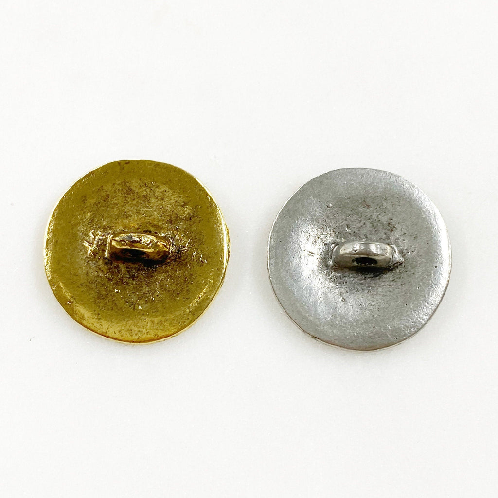17mm Pewter Nickel Buffalo Coin Button Coin Button Antique Gold