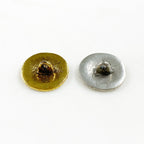 17mm Pewter Nickel Buffalo Coin Button Coin Button Antique Gold