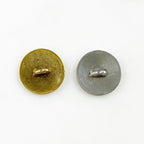 17mm Pewter Round Tree Button Antique Gold or Antique Silver