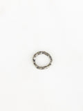Sterling Silver Hammered Textured Raw Open Connector Ring Charm 12mm