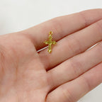 Sterling Silver or Vermeil or Dainty Small Tiny Mini Fleur De Lis Pointed