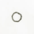 Sterling Silver Hammered Raw Open Circle Connector Ring Charm 16mm
