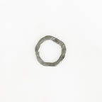 Sterling Silver Hammered Raw Open Circle Connector Ring Charm 16mm