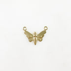 14K Gold Filled Butterfly Connector Charm Lightweight Classic Gold
