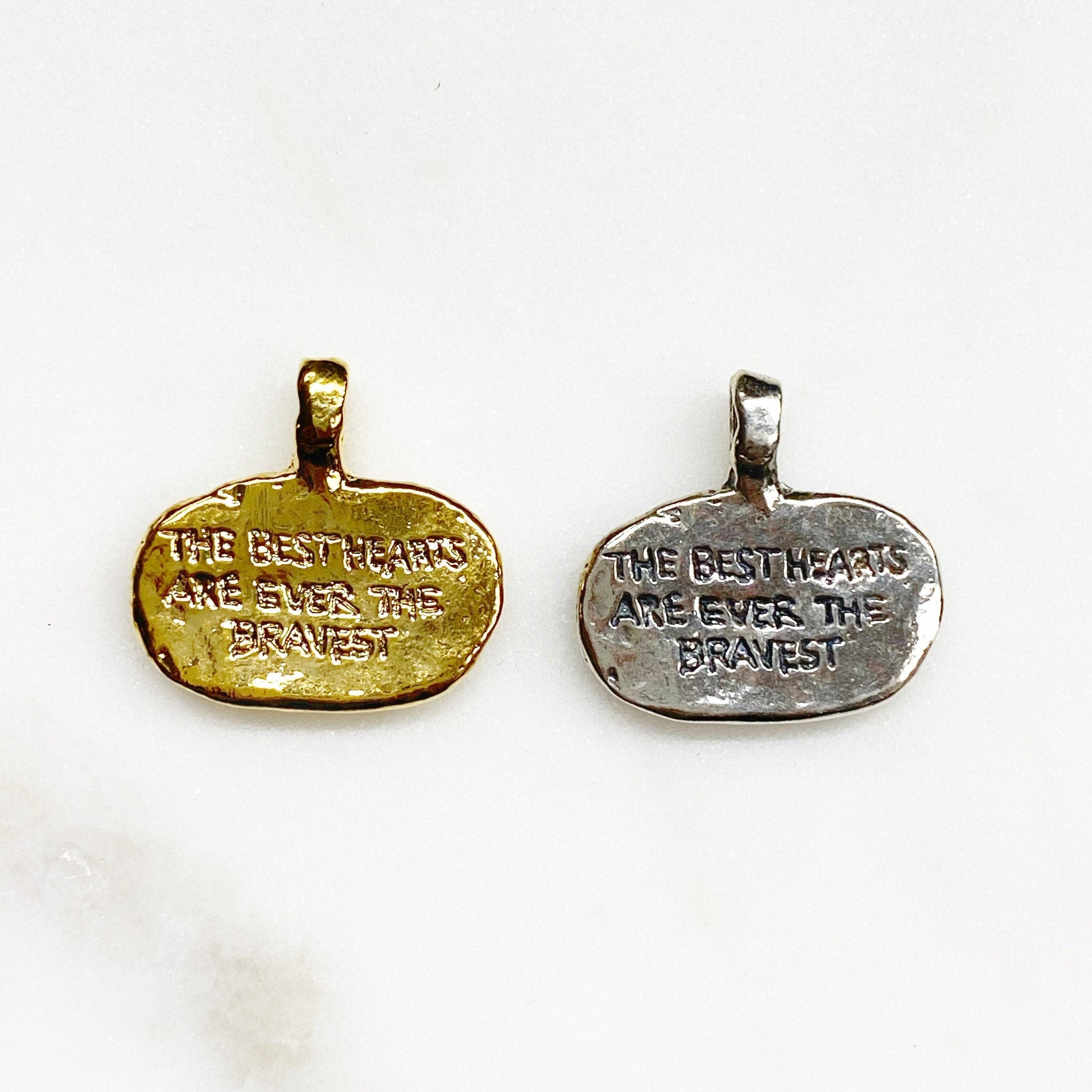 Sterling Silver or Vermeil Thick Textured Oval Pendant with Running Horse Good