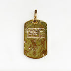 Vermeil Skull Hammered Pendant Charm Gold Skull Pirate RIP
