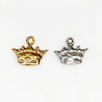 Sterling Silver or Vermeil Thin or Flat Delicate Dainty Small Crown Princess