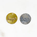 21mm Sterling Silver or Vermeil Stamped Butterfly Coin Medallion Pendant