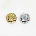 14mm Sterling Silver or Vermeil Thick Raised Bird Sparrow Coin Medallion
