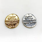 22mmx19mm Sterling Silver or Vermeil or Snail Charm Back Reads There Is Time