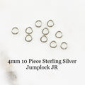 Sterling Silver 4mm 10 Piece Jumplock Jump Ring (10pc)