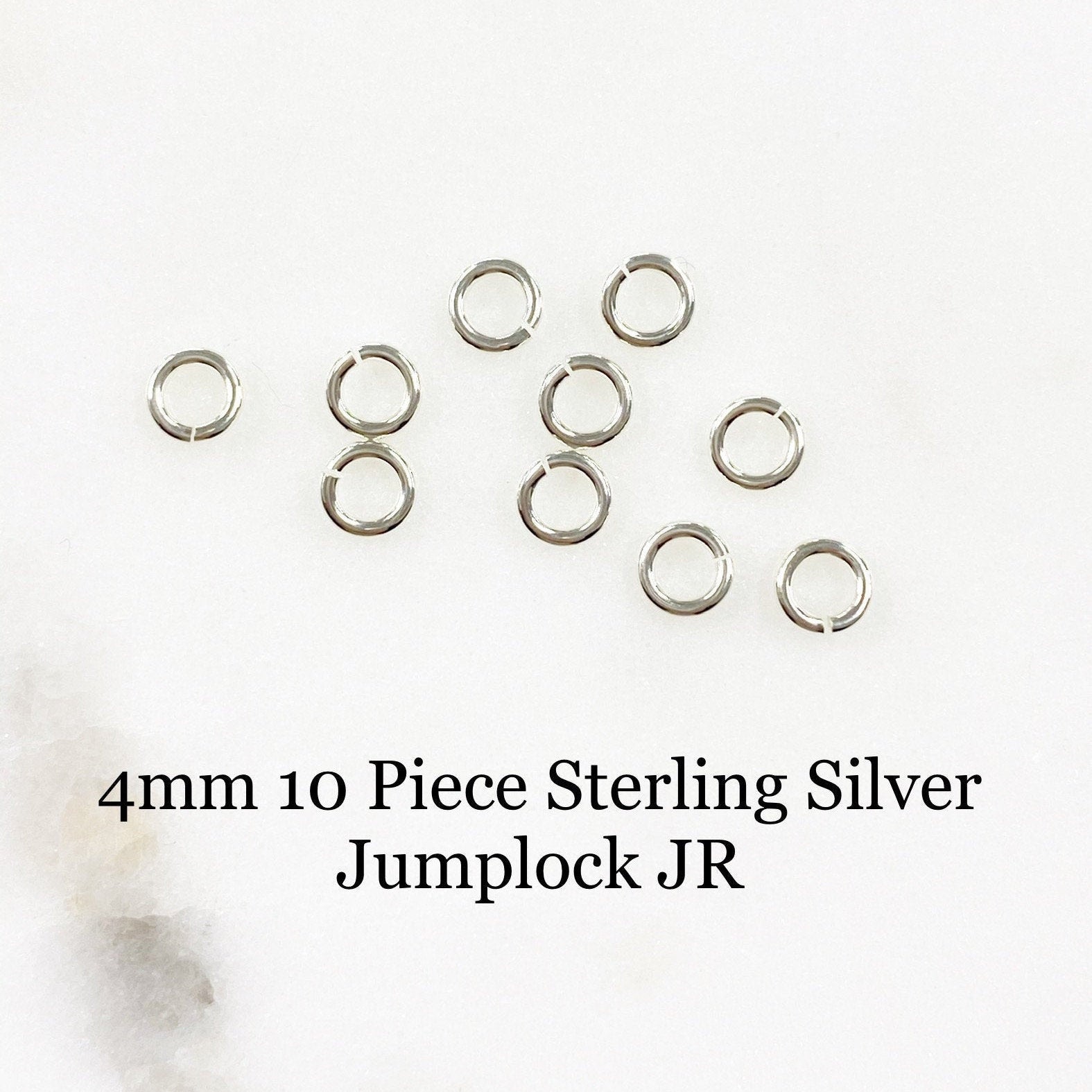 Sterling Silver 4mm 10 Piece Jumplock Jump Ring (10pc)