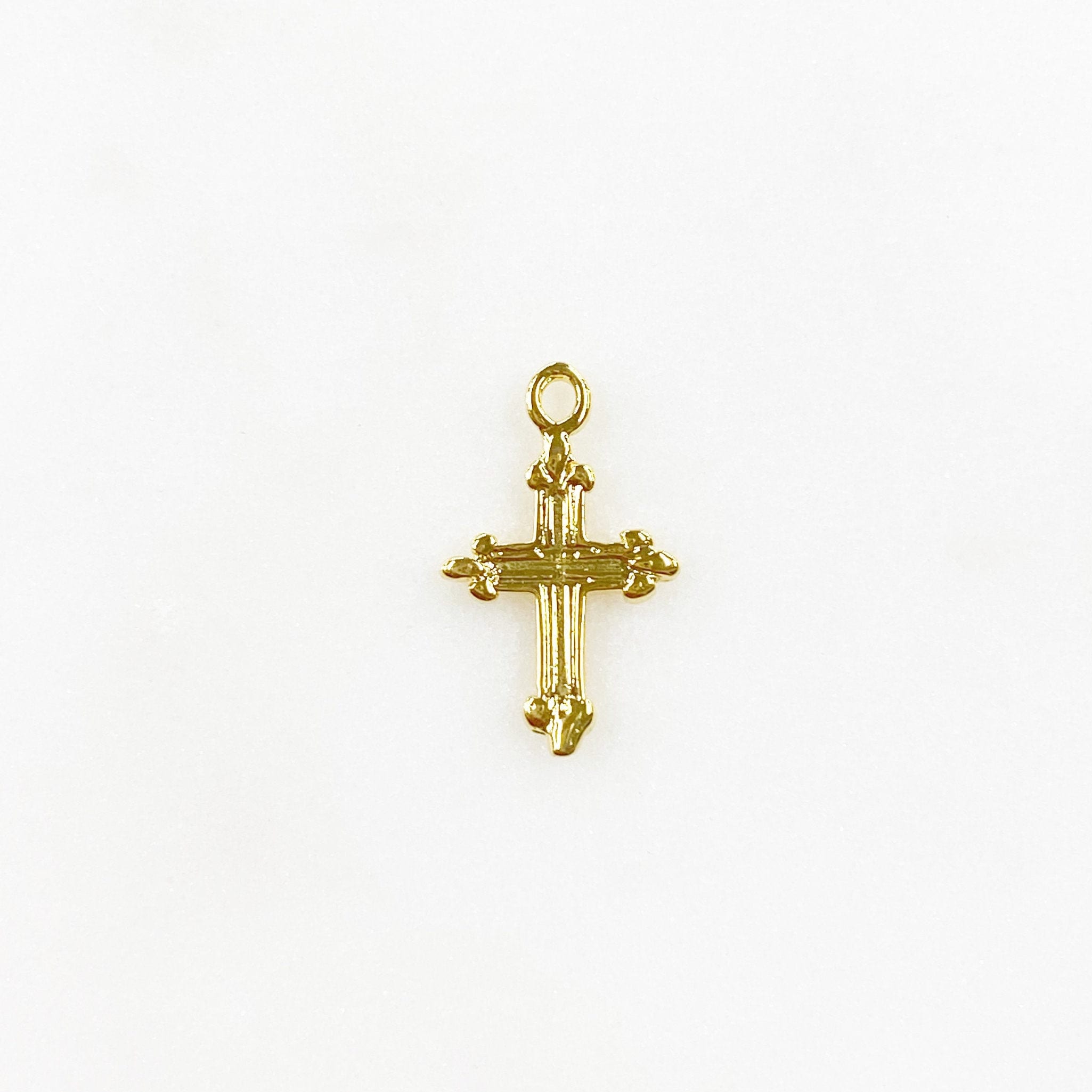 Sterling Silver or Vermeil or Dainty Small Tiny Mini Fleur De Lis Pointed
