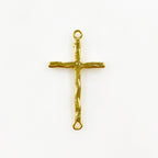 Sterling Silver or Vermeil or Large Hammered Textured Horizontal Cross