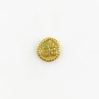 10mm Sterling Silver or Vermeil Small Raised Om Ohm Circle Coin Medallion