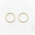 14K Gold Filled 16mm Smooth Connector Ring Open Circle Charm Soldered (2pc)